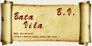 Bata Vila vizit kartica